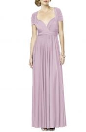 Dessy Collection Convertible Wrap Tie Surplice Jersey Gown   Nordstrom at Nordstrom